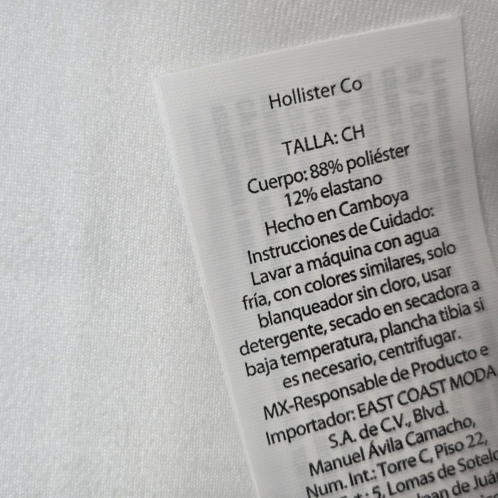 Hollister Crisp White Crewneck Tee Size Small - Picture 4 of 4